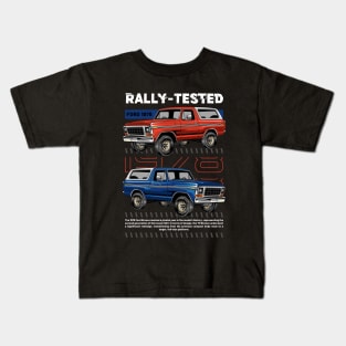 Vintage Bronco Car Kids T-Shirt